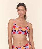 The Maui Bikini Top - Eco Nylon - Mod Geo