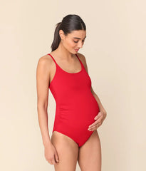 The Amalfi Maternity One Piece - Eco Nylon - Cherry Red - Classic