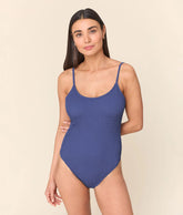 The Laguna One Piece - Seersucker - Deep Cobalt - Classic