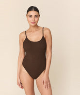 The Laguna One Piece - Seersucker Wave - Walnut - Classic