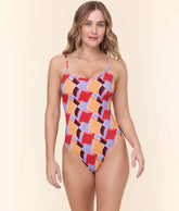 The Amalfi One Piece - Eco Nylon - Mod Geo - Classic