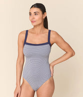 The Davenport One Piece - Micro Gingham - Juniper - Long Torso