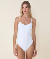 The Amalfi One Piece - Eco Ribbed - White - Classic