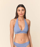 The Majorca Bikini Top - Polka Dot - Wisteria
