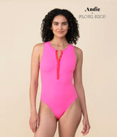 The Malibu One Piece - Eco Nylon - Pink Multi - Classic