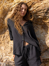 Kaya Boyfriend Shirt - Charcoal