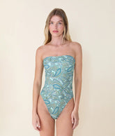 The Kauai One Piece - Eco Nylon - Poolside Paisley - Classic
