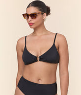 The Bonita Bikini Top - Eco Nylon - Black