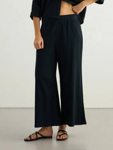 Aura Palazzo Pants - Black