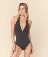 The Majorca One Piece - Polka Dot - Black Dot - Long Torso