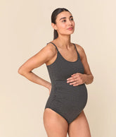 The Amalfi Maternity One Piece - Polka Dot - Black Dot - Classic