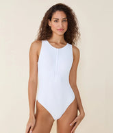 The Malibu One Piece - Eco Ribbed - White - Classic