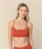 The Maui Bikini Top - Botanical - Ember