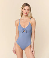 The Tenerife One Piece - Polka Dot - Wisteria - Classic