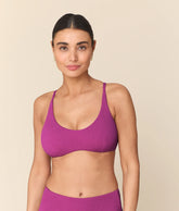 The Essex Bikini Top - Seersucker Wave - Juicy