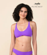 The Valencia Top - Eco Nylon - Purple Multi