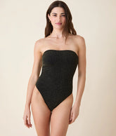 The Kauai One Piece - Lurex Rib - Black - Classic
