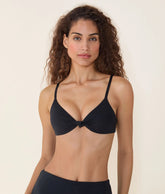 The Santorini Bikini Top - Eco Nylon - Black