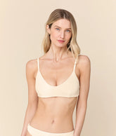 The Molokai Bikini Top - Crinkle - Gardenia