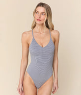 The Palermo One Piece - Micro Gingham - Juniper - Classic