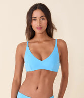 The Ohana Bikini Top - Eco Nylon - Celeste