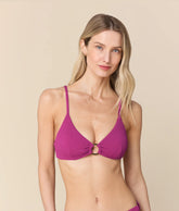 The Bonita Bikini Top - Seersucker Wave - Juicy