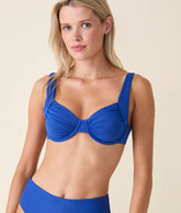 The Somer Bikini Top - Eco Nylon - Mazarine