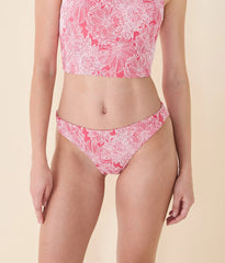 The Signature Bikini Bottom - Garden Jacquard - Peachy