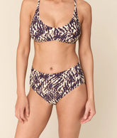 The High Rise Bikini Bottom - Eco Nylon - Spotted Leopard