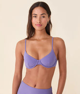 The Bermuda Bikini Top - Eco Nylon - Amethyst