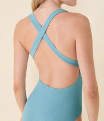 The Tulum One Piece - Shimmer - Serene - Long Torso