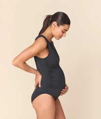 The Malibu Maternity One Piece - Eco Nylon - Black - Classic