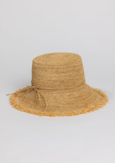 Packable Raffia Bucket Hat