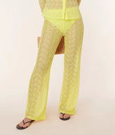 The Suva Pant - Floral Lace - Limeade