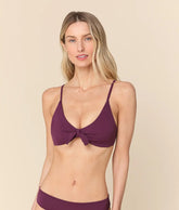 The Tenerife Bikini Top - Eco Nylon - Sundried Violet