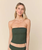 The Kauai Tankini - Textured Geo - Thyme