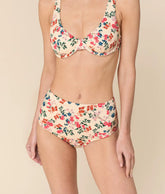 The High Waist Bikini Bottom - Eco Nylon - Riviera Floral