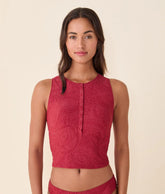 The Malibu Tank Top - Paisley - Paprika