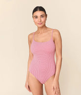 The Jetties One Piece - Micro Gingham - Strawberry - Classic