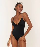 The Lanikai One Piece - Eco Nylon - Black - Long Torso