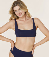 The Havana Bikini Top - Flat - Navy