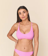 The Essex Bikini Top - Eco Nylon - Rosebloom