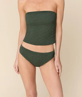 The Classic Bikini Bottom - Textured Geo - Thyme