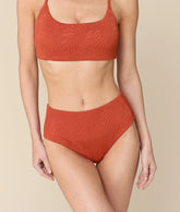 The High Rise Bikini Bottom - Botanical - Ember