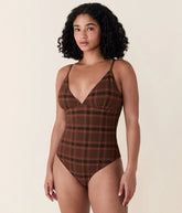 The Lanikai One Piece - Plaid - Sierra Plaid - Long Torso