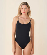 The Amalfi One Piece - Eco Nylon - Black - Classic - Cheeky