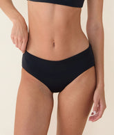 The Hipster Bikini Bottom - Eco Nylon - Black