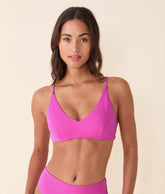 The Ohana Bikini Top - Eco Nylon - Azalea