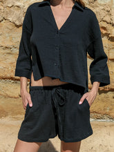 Aura Drawstring Shorts - Black