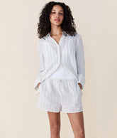 The Harbor Button Up - Ribbon Stripe - Feather